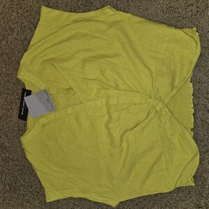 Marc New York Warm Olive Linen Top
